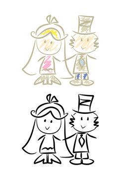 hochzeitspaar clipart sun