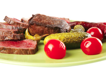 meat slices and chunk