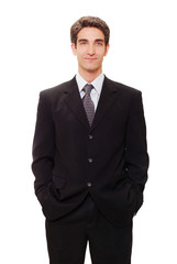 Young businessman in suit