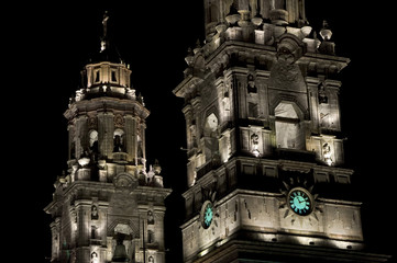 Illuminated Cathedral, Mexico