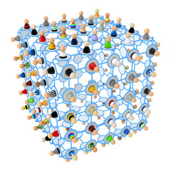 Cartoon Crowd, Link Cube Net