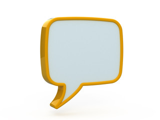 Fototapeta premium Speech icon 3d