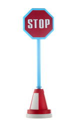 Stop road sign