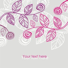 Pink leaves