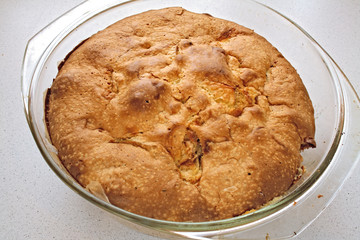 Apple pie just from the oven