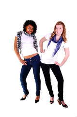 Fototapeta premium Two pretty girls.