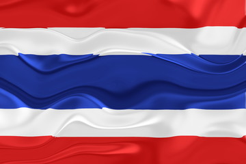 Flag of Thailand wavy