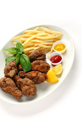 Fried chicken plate