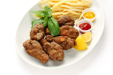 Fried chicken plate