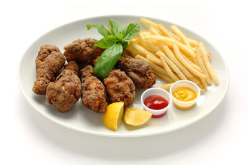 Fried chicken plate