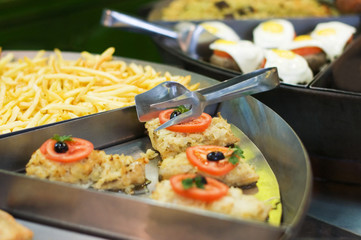 Ready meal in a supermarket