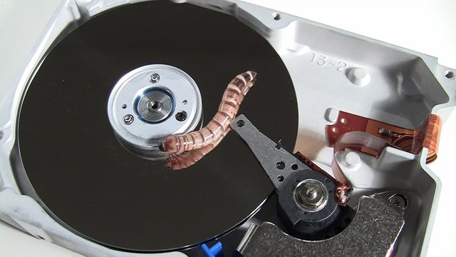 Harddisk Wurmangriff