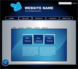 Web site vector design template