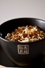 noodles in asian bowl