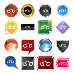 Handcuff Icon Set