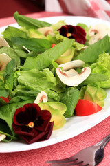 Salad  flowers