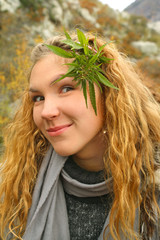 Girl with hemp