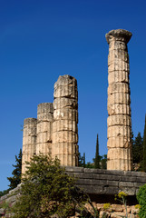 Ancient temple colums