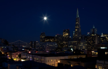 Fototapeta na wymiar San Francisco Night View