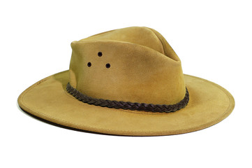 chapeau cuir de fermier australien
