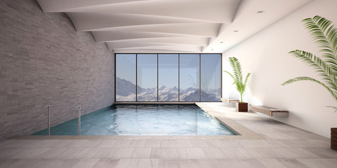 Pool im Wellnessbereich