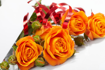 Orange roses