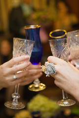 clink glasses