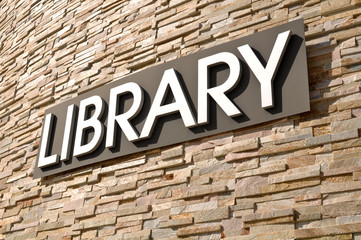 Library Sign - 20872495