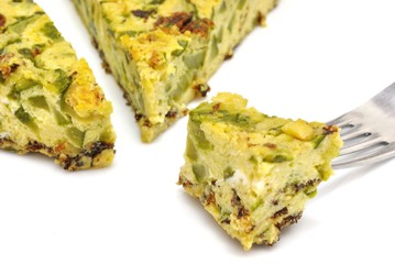 Frittata di uova con zucchine