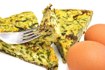 Frittata di uova con zucchine