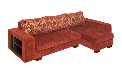Sofa with fabric upholstery
