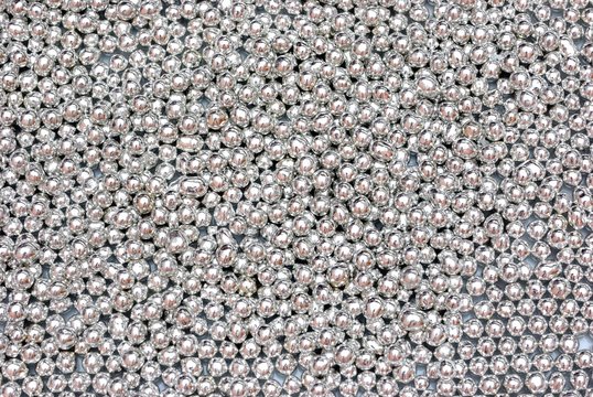Fondo di perle di zucchero argentate