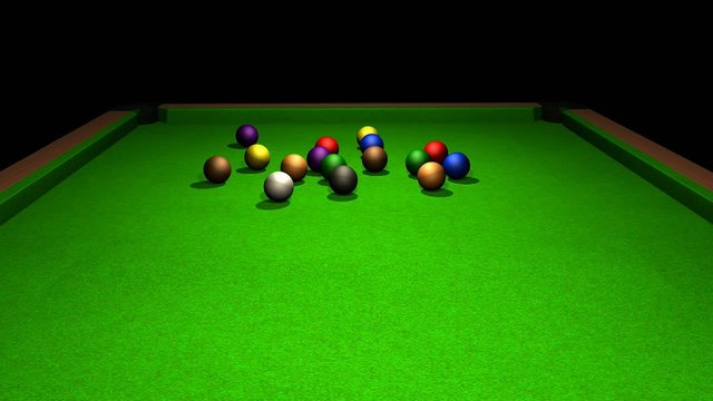 Billiards. The impact on the cue ball