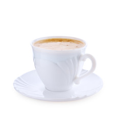 cup of capuchino isolated