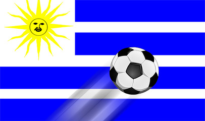 Fussballmannschaft aus Uruguay