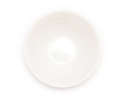 empty white plate isolated