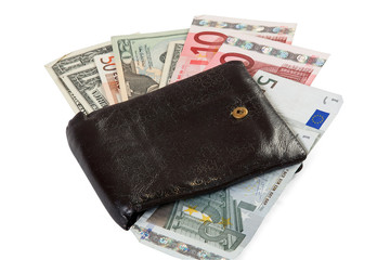 Wallet with money