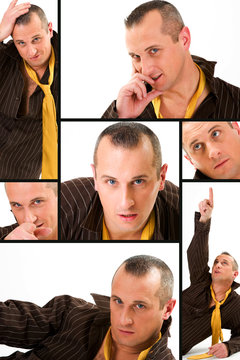 jeune homme en chemise cravatte