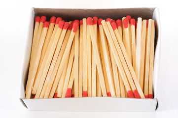 box of Match Stick isolated on white background