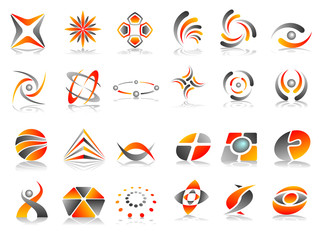 Vector Abstract Logo Icon Design Set