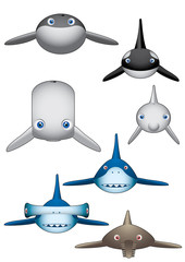 Ballenas y tiburones