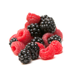 blackberry and raspberry