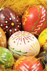 Colorful Easter eggs.