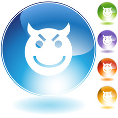 Evil Grin Emoticon