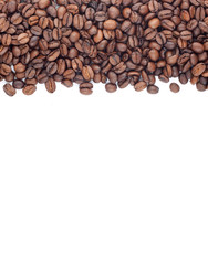 Brown roasted coffee beans