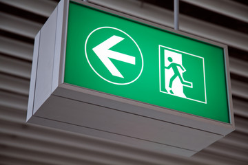 Sing board at airport