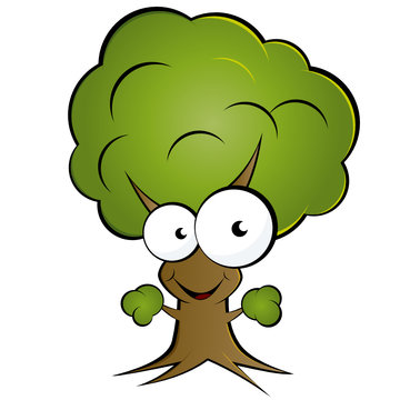 baum cartoon lustig comic natur
