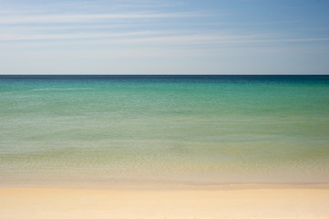 Simple tropical sea, sky and beach