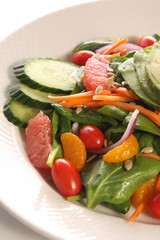 Spinach salad. Also available in horizontal.