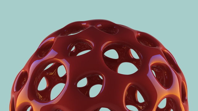 Futuristic plastic straberry